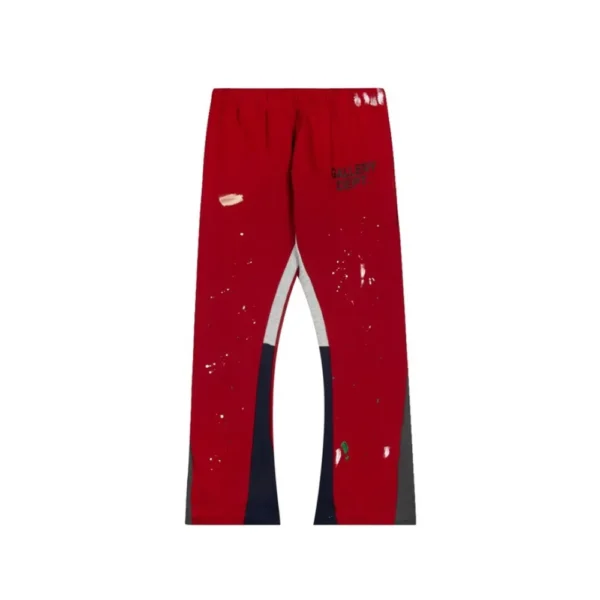 GD Painted Flare Sweat Pants Red