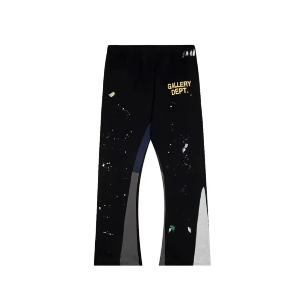 GD Painted Flare Sweat Pants Washed Black