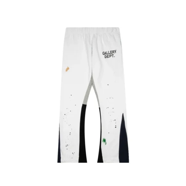 GD Painted Flare Sweat Pants White