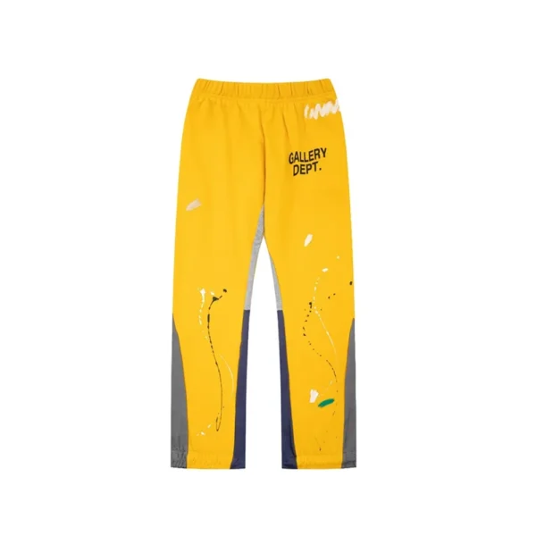 GD Painted Flare Sweat Pants Yellow