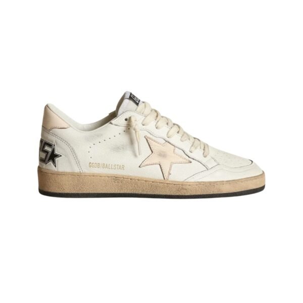 GG Ball Star LTD in nappa bianca con stella in nappa color salmone