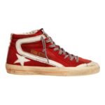 GG Sneaker Slide Penstar in suede rosso e dettagli bianchi