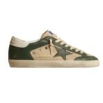 GGS cream mesh and green nappa with nappa star