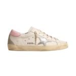 GGS Silver Leather Star and Pink Heel Tab