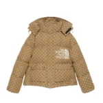 GG x TNF Print Jacket Beige/Ebony
