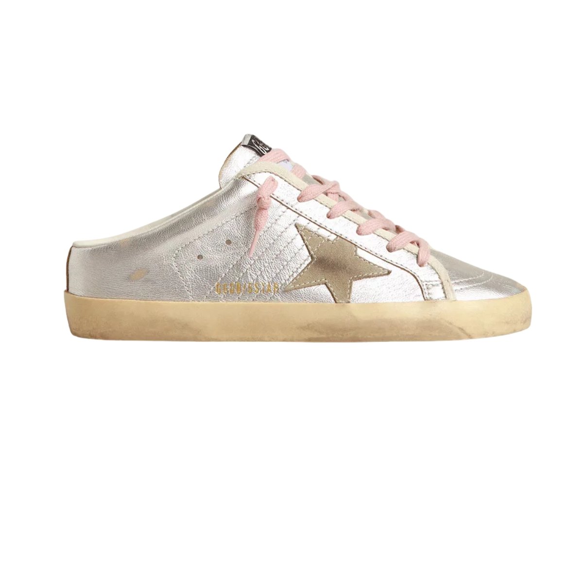 GGS-Sabots-in-silver-metallic-leather-with-suede-star-1.jpg GGS Sabots in silver metallic leather with suede star - Image 1