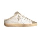GGS Sabots with white leather star and shearling lining