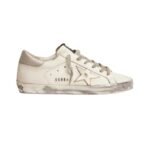 GGS sneakers with silver sparkle foxing and metal stud lettering