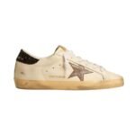 GGS with laminated leather star and black glitter heel tab