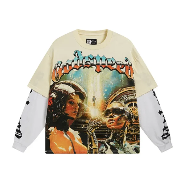 GSD Chosen One Layered Long Sleeve T-shirt Bone
