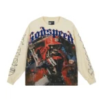 GSD Rock Baseball Skeleton Long Sleeve T-shirt Bone