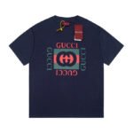 GG T-shirt Logo Print Navy