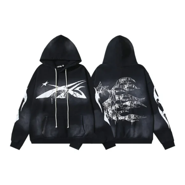 HLSTR Spiderweb Sport Black Hoodie