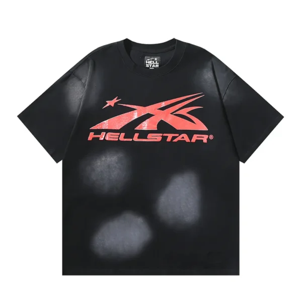 HLSTR Sport Logo Gel Black T-Shirt Red