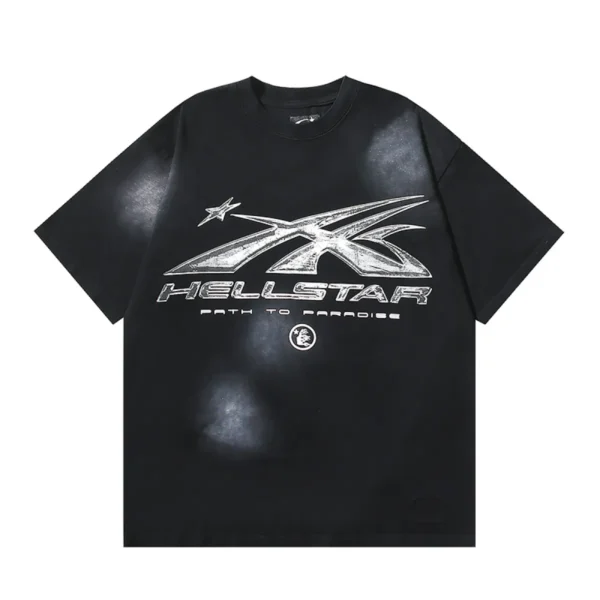 HLSTR Sport Logo Gel Black T-Shirt White