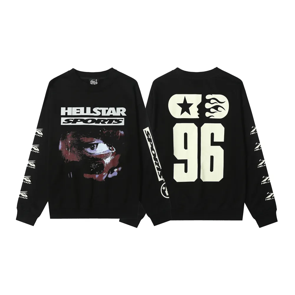 HLSTR-Sports-96-Crewneck-Black-1.webp HLSTR Sports 96 Crewneck Black - Image 1