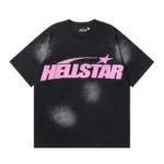 HLSTR Star Gel Sport Logo Washed Short Sleeved T-shirt