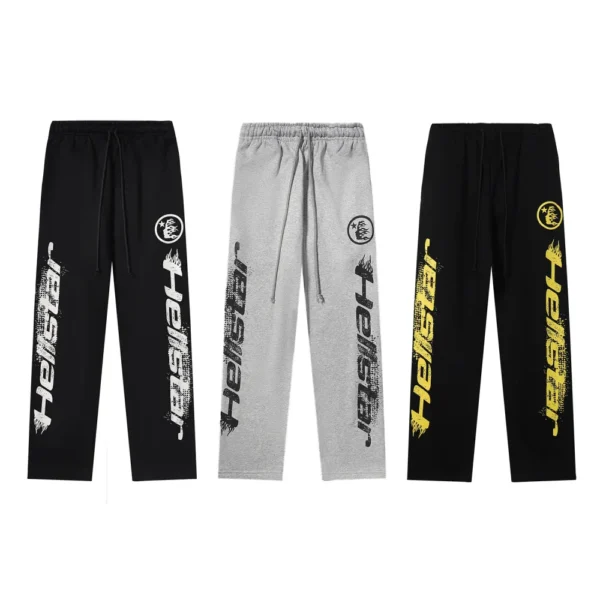 HSTR Sweatpants Black Yellow/Gray/Black White