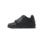 LV Black Lychee Patent Leather