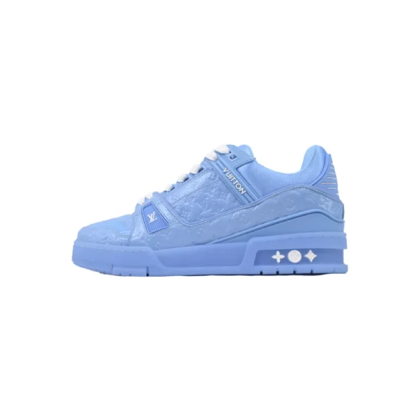 LV Blue Lychee Patent Leather