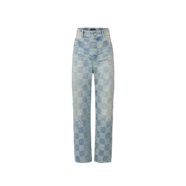 LV Damier Denim Skate Pants