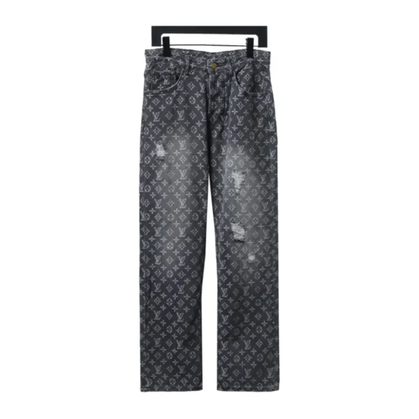 LV Monogram Jacquard Denim Jeans