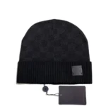 LV Petit Damier Beanie Black