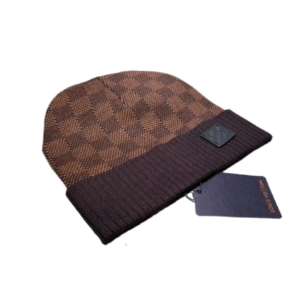 LV Petit Damier Beanie Brown