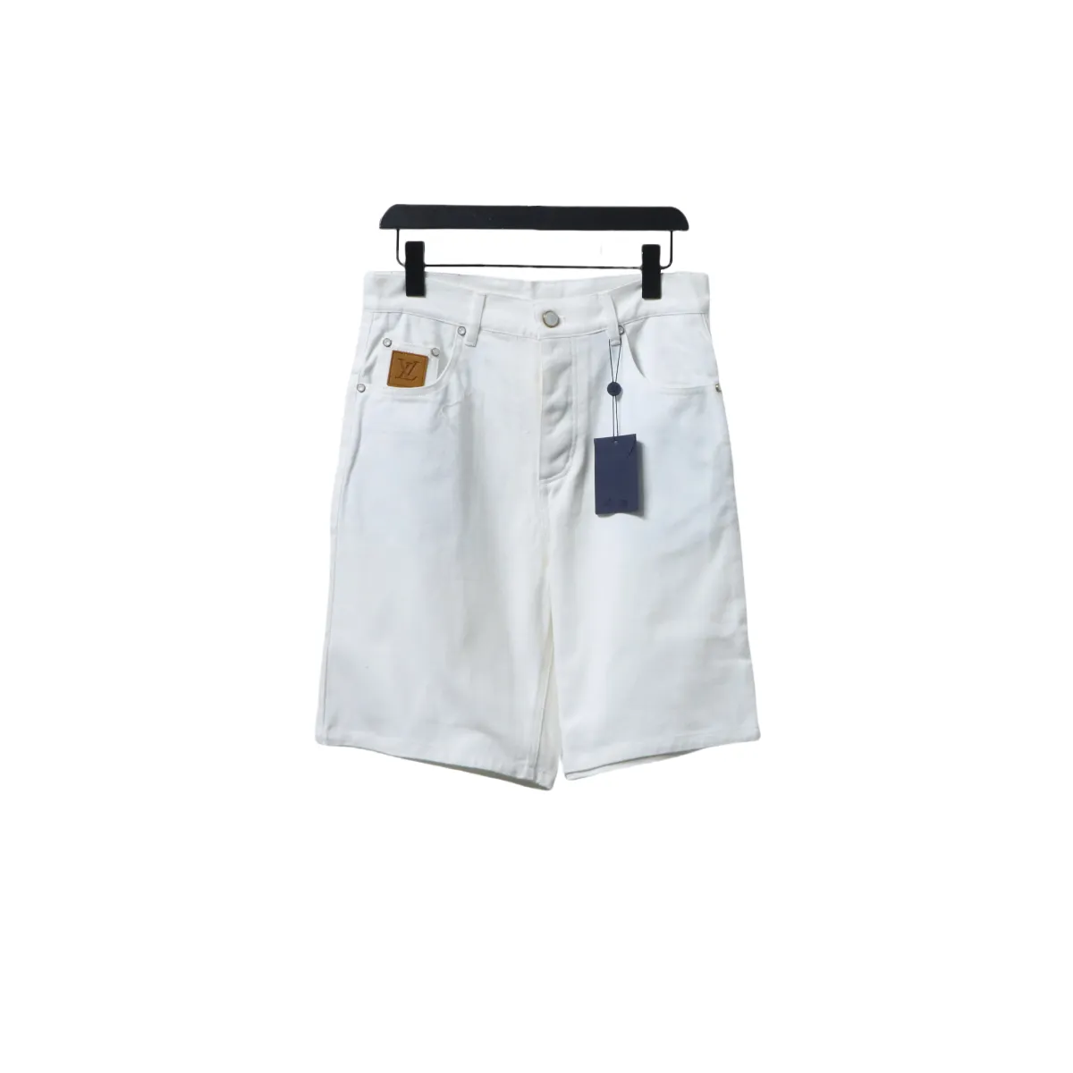 LV-Pocket-Leather-Label-Denim-Shorts-White-1.webp LV Pocket Leather Label Denim Shorts White - immagine 1