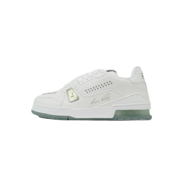 LV White Green Rivets