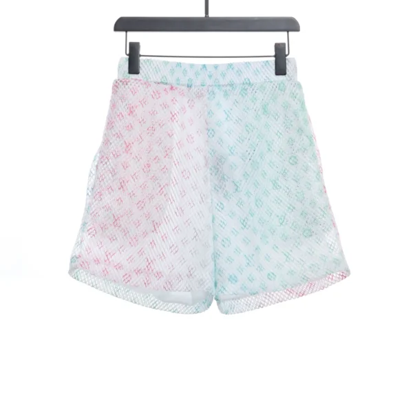 LV × VA Colorful Mesh Monogram Shorts