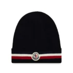 MCLR Cashmere Wool Beanie Striped Black
