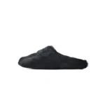 MRNI Long-hair Calfskin Fussbett Sabot Black