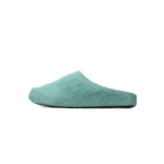 MRNI Long-hair Calfskin Fussbett Sabot Green