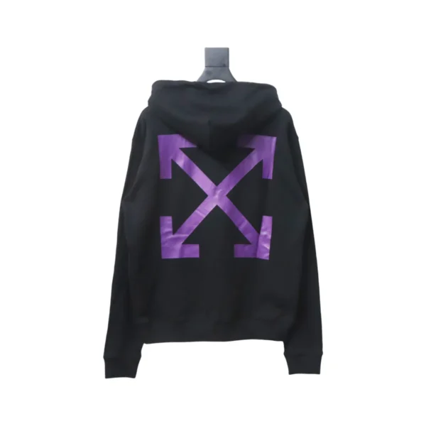 OFF WHT Caravaggio Hoodie Black Purple