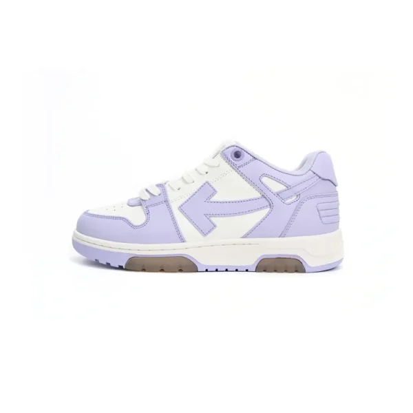 OFF WHT Out Of Office Calf Leather White Lilac