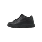 OFF WHT Out Of Office Leather Sneakers Triple Black