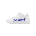 OFF WHT Out Of Office OOO Low Tops “For Walking” White And Blue Letters