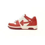 OFF WHT Out Of Office OOO Low Tops Red White