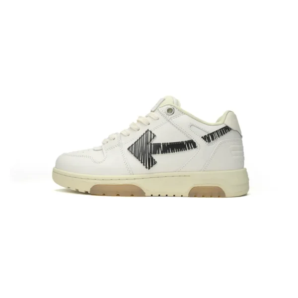 OFF WHT Out Of Office OOO Low Tops White Black