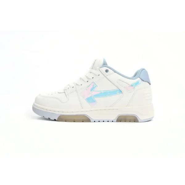 OFF WHT Out Of Office OOO Low Tops White Iridescent Blue