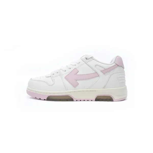 OFF WHT Out Of Office OOO Low Tops White Pink