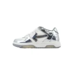 OFF WHT Out Of Office OOO Low Tops White Silver