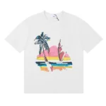 RHD Coconut Tree And Sailboat Print T-Shirt