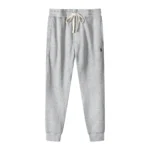 RL Pants Grey Black Logo Print and White Drawstring