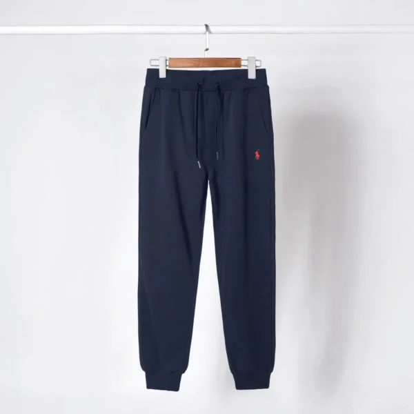 RL Pants Navy Red Logo Print and Navy Drawstring