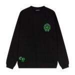 CHRM HRTS Sweatshirt Neon Green Crosses Black CH009