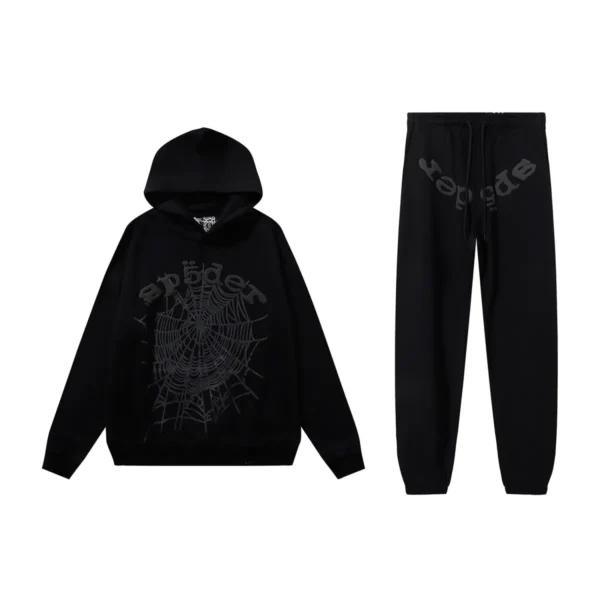 SPDR Phantom Web Hoodie and Sweatpant Set Black