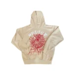 SPDR Spider Web Print Gothic Beige Hoodie