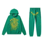 SPDR Star OG Web V2 Hoodie and Sweatpant Set Dark Green